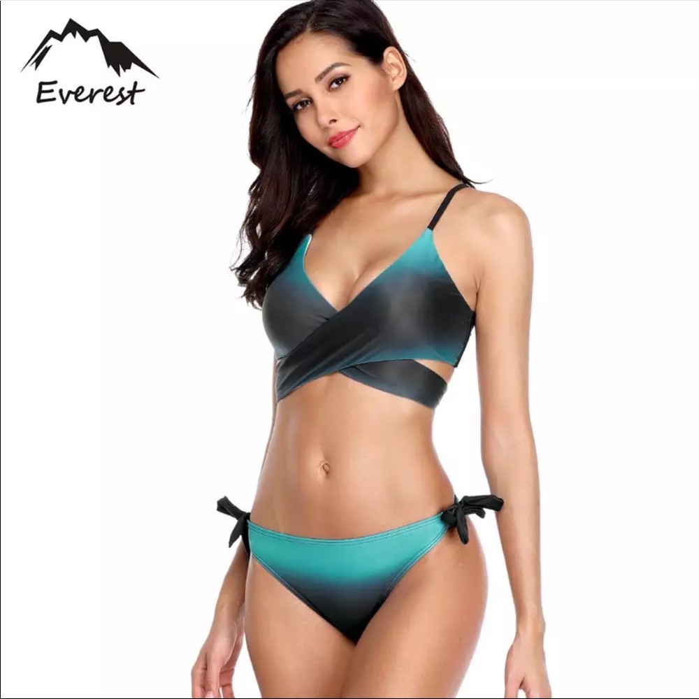 Sexy Wrap Top Bikini Teal
